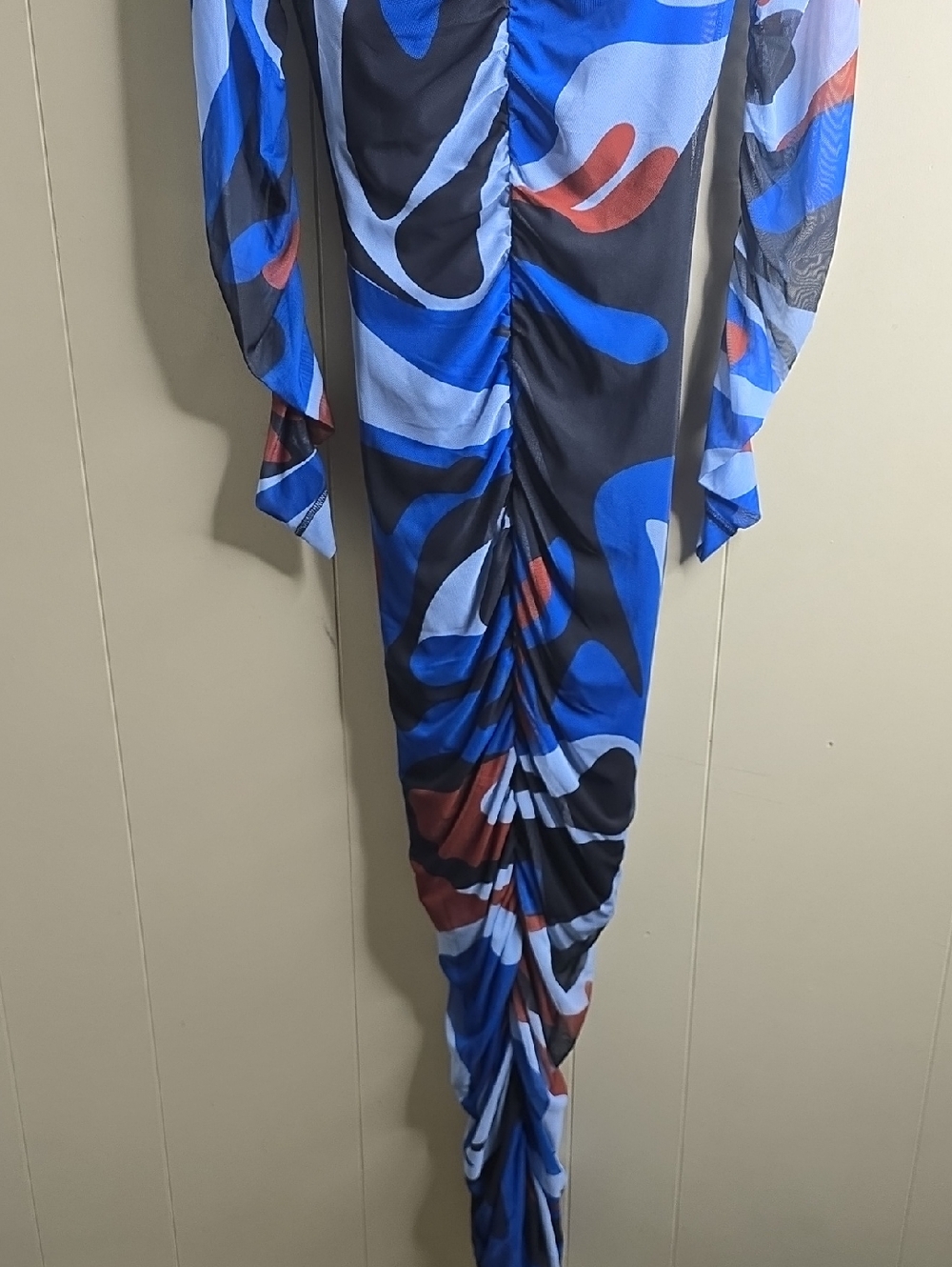 Women's Black History Month Long Sleeve Mesh Maxi Dress Target XS - Picture 3 of 10